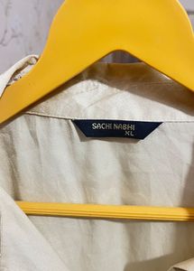 Satin Button-Down Shirt
