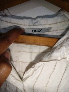 Striped Button-Down Shirt 36 to 38 inches