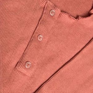 Peach Colour Full Sleeves Top