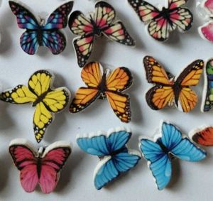 Butterfly Stud Earring Set of 12 colourful