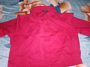 Red Button-Up Shirt