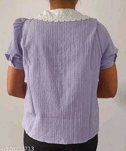 Lilac Puff Sleeve Blouse