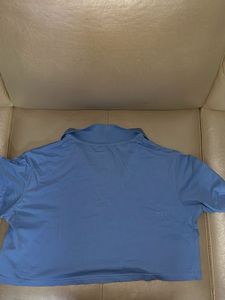 Blue Polo Shirt cropped