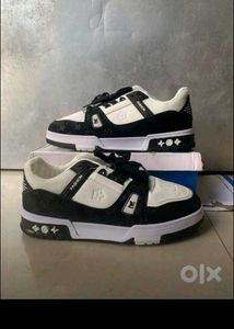 Stylish Black & White Sneakers