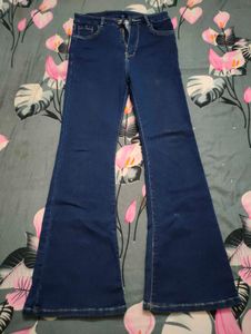 Flared Leg Jeans dark blue - never worn