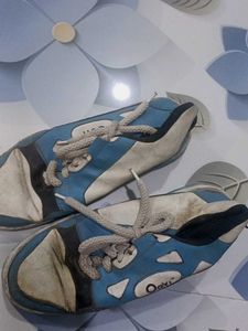 Used Blue Sneakers