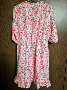 URBANIC Pink Floral Dress | 36 To 40