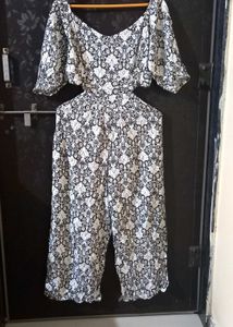 Floral Print Off-Shoulder Jumpsuit