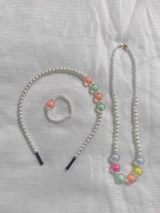 45.Pearl Bead Jewelry Set