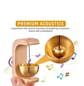 🔔 Premium Wooden Magnetic Door Bell (Brass Chime)