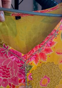Floral Print Anarkali Kurta set