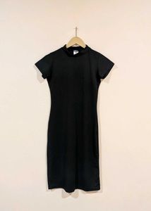 Black Bodycon Midi Dress