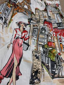 Paris Print Dress