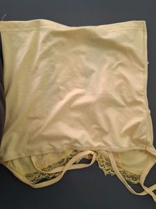 Yellow Lace Bustier Top