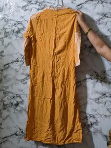 Stylish Yellow &amp; White Kurta