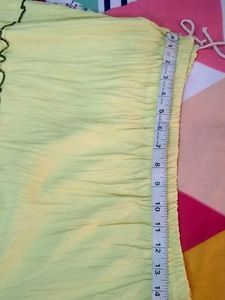 Tiered Yellow Skirt