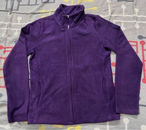 Purple Fleece Zip-Up Jacket