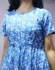 Floral Blue Dress