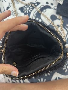 Soft Black Sling With Gold Chain From FOREVER 21