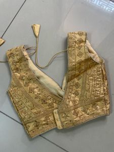 Embroidered Golden Blouse