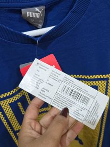 Puma Blue Graphic Sweatshirt