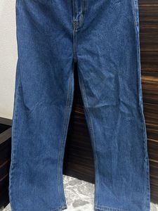 Navy Blue Straight Jeans