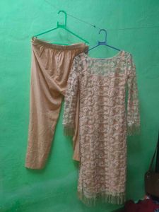 Elegant Peach Embroidered Salwar Kameez