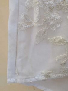 White Embroidered Tunic Top