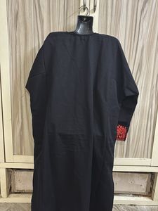 Embroidered Black Kurta