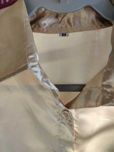 Champagne Satin Shirt