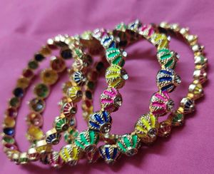 Colour Full Bangle Set Of 4