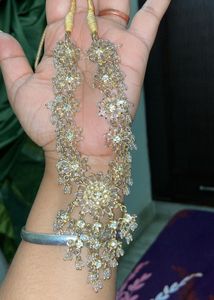 Silver golden necklace