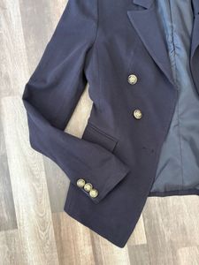 Navy Blazer with Gold Buttons