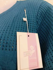 Aqua Blue Wool Vest