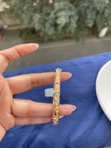Floral Enamel Bangle