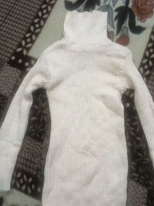 peach Turtleneck Long Sleeve high neck