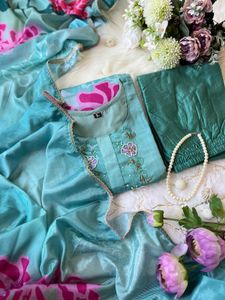 Sea Green  Luxury Chinnon Suit