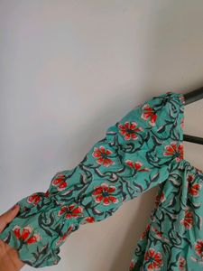 Green Floral Dress