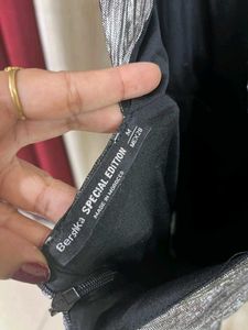 Bershka limited edition Sparkly Silver Party Dress