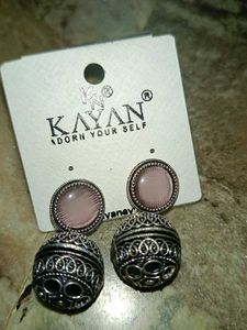 4 Set Of Oxidised Earrings