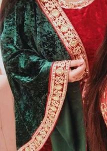 Embroidered Sequinned Velvet Shawl Dupatta