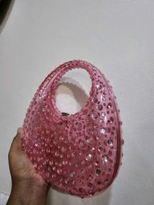Never USED Pink Crystal Bag