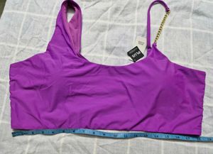 Purple Chain Detail Bikini Top
