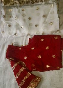Red & Gold Indian Outfit
