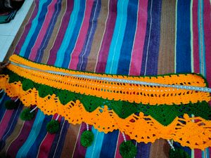 Handmade Crocheted Door Thoran And Thalipose