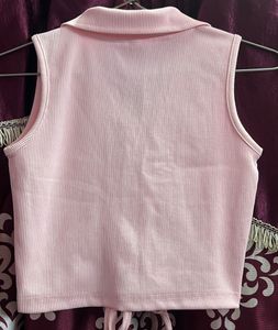 Pink Crop Top