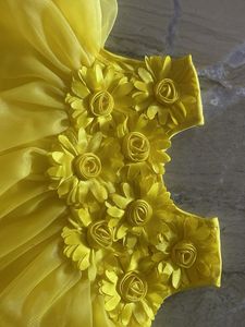 Never Worn Cute Yellow Net Frock For 0-9months