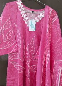 New Unused Vneck Mirror Work Pakistani Suit