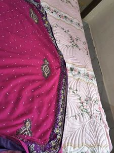 Elegant Pink &amp; Purple Saree..