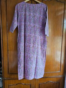 Sangria Purple Cotton Kurti